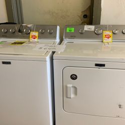 MAYTAG DRYER AND WASHER MVWC565FW MEDC465HW Q08EY
