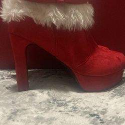 Red Christmas High Heels