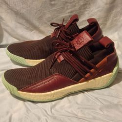 Adidas Harden LS 2 Lace "Maroon Mint" basketball sneakers with burgundy Size 12