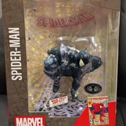 McFarlane Marvel Spider-Man 1:6th Scale Statue Platinum Black Suit Chase