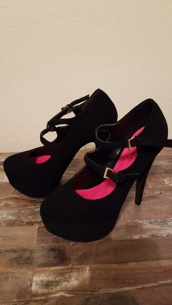 Sexy Black Heels NWOT