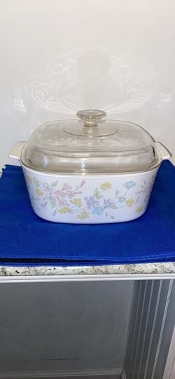 Vintage Corning Ware 5 Liter Casserole Dish with Glass Lid