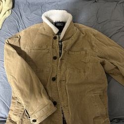 Brown Jeans Jacket Size L Brand (EZekiel)