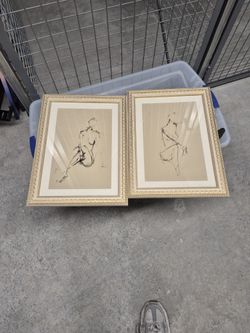 Title: Marmont Hill Framed Figure Sketches - Set of 2