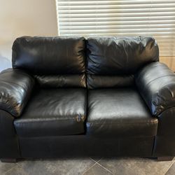 Black Leather Couch