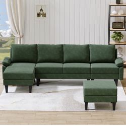 Modern L-Shaped Sectional Couch New In Box 50 % Off 