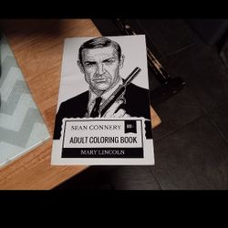 Mary Lincoln Sean Connery Adult coloring Book 30+ Portraits 