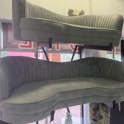 GLAM Grey & Gold living room SET 🩶💛