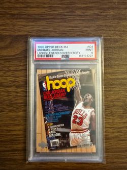 1998 Upper Deck Michael Jordan Living Legend Cover Story #C4 PSA 9