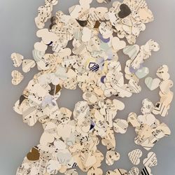 Huge Lot 400 Vintage Music Paper Cutouts 1” Table Confetti or Crafts #040424A2