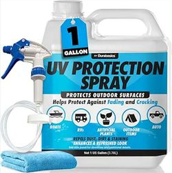 1 Gallon UV Protection Spray for Outdoor Surfaces – Sprayer & Towel Included