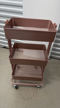 3-Tier Metal Rolling Storage Cart