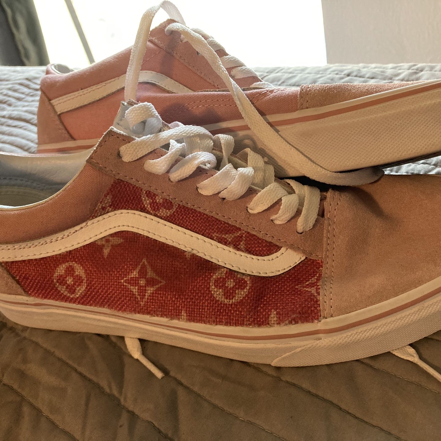 Custom Louis Vuitton Revenge Sk8 Hi Vans for Sale in Rosharon, TX - OfferUp