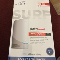 ARRIS (S33) - Cable Modem - Fast DOCSIS 3.1 Multi-Gigabit WiFi For Comcast Xfinity, Cox, Spectrum & More
