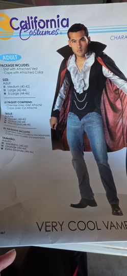 Shirt and cape sold together XL