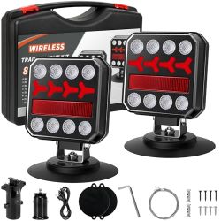 ZUNAICE Wireless Magnetic LED Trailer Lights Kit