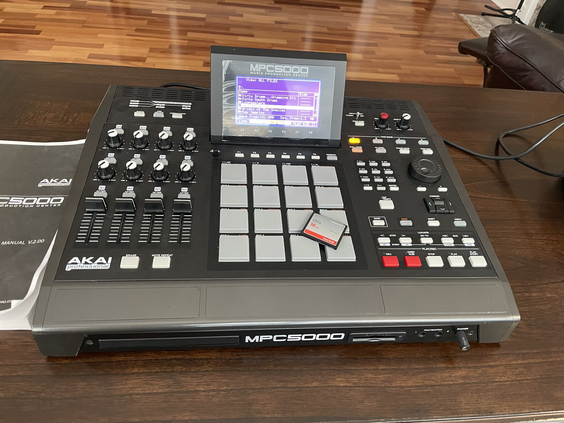 MPC5000 With CF16GB Card And 192MB Memory