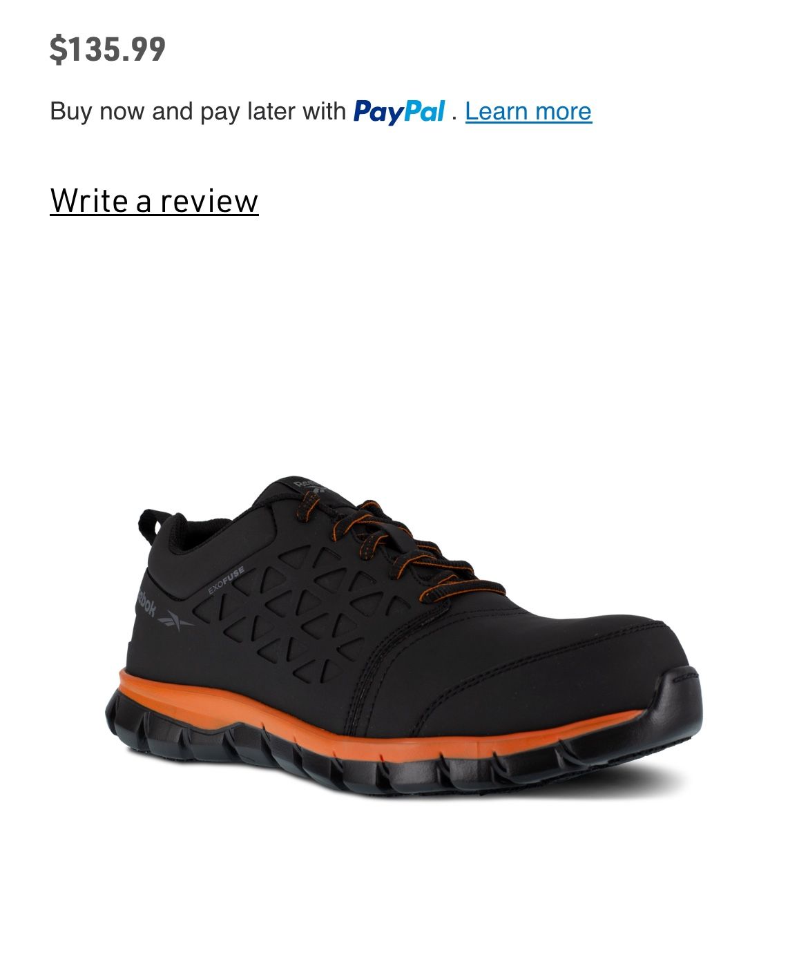 Reebok Work Composite Toe Shoes 