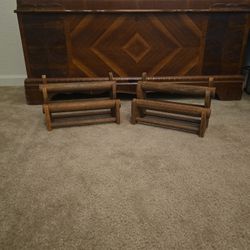 Set Of 2 Jewelry Bracelet Wooden Displays