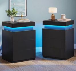 LED floating nightstands