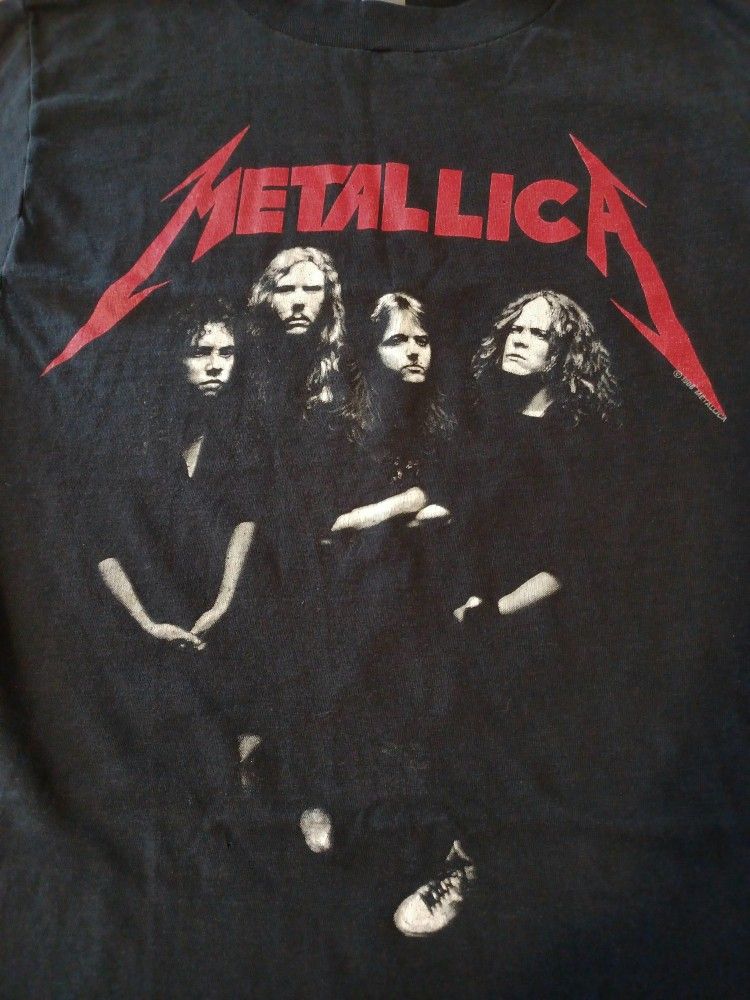 Genuine Vintage 80's Original Metallica Justice For All Band Concert/Tour Shirt 