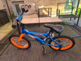 Hot Wheels Kids 16" Bike – Blue & Orange