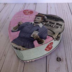 I Love Lucy Heart Tin Lunch Box