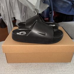 Nike Calm 1.0 Black Slides / Size 7 Men