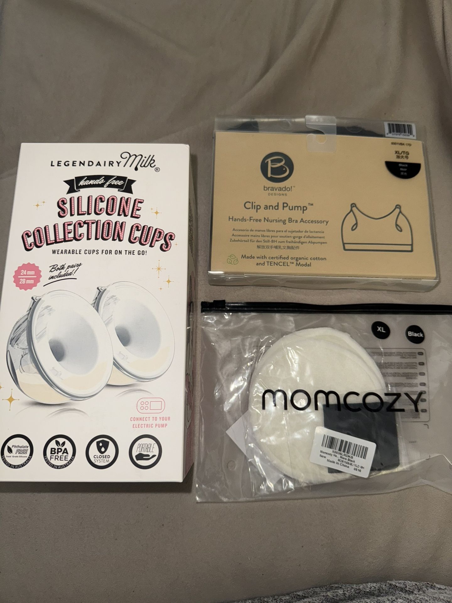 Milk Collecting Cups And Hands Free Bra 