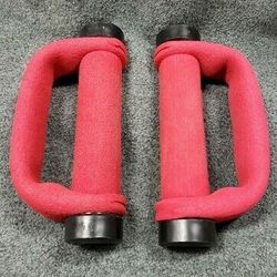 SET OF 2 AMF HeavyHands 1 lb Weights Dumbbell Walking Heavy Hands End Cap USA