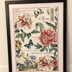 Framed Floral Fabric 