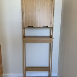 Over The Toilet Bamboo Cabinet