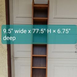 Solid Wood Shelving Unit. 10 Shelf Book Case, CD Organizer, Display Unit. In Great Condition. 