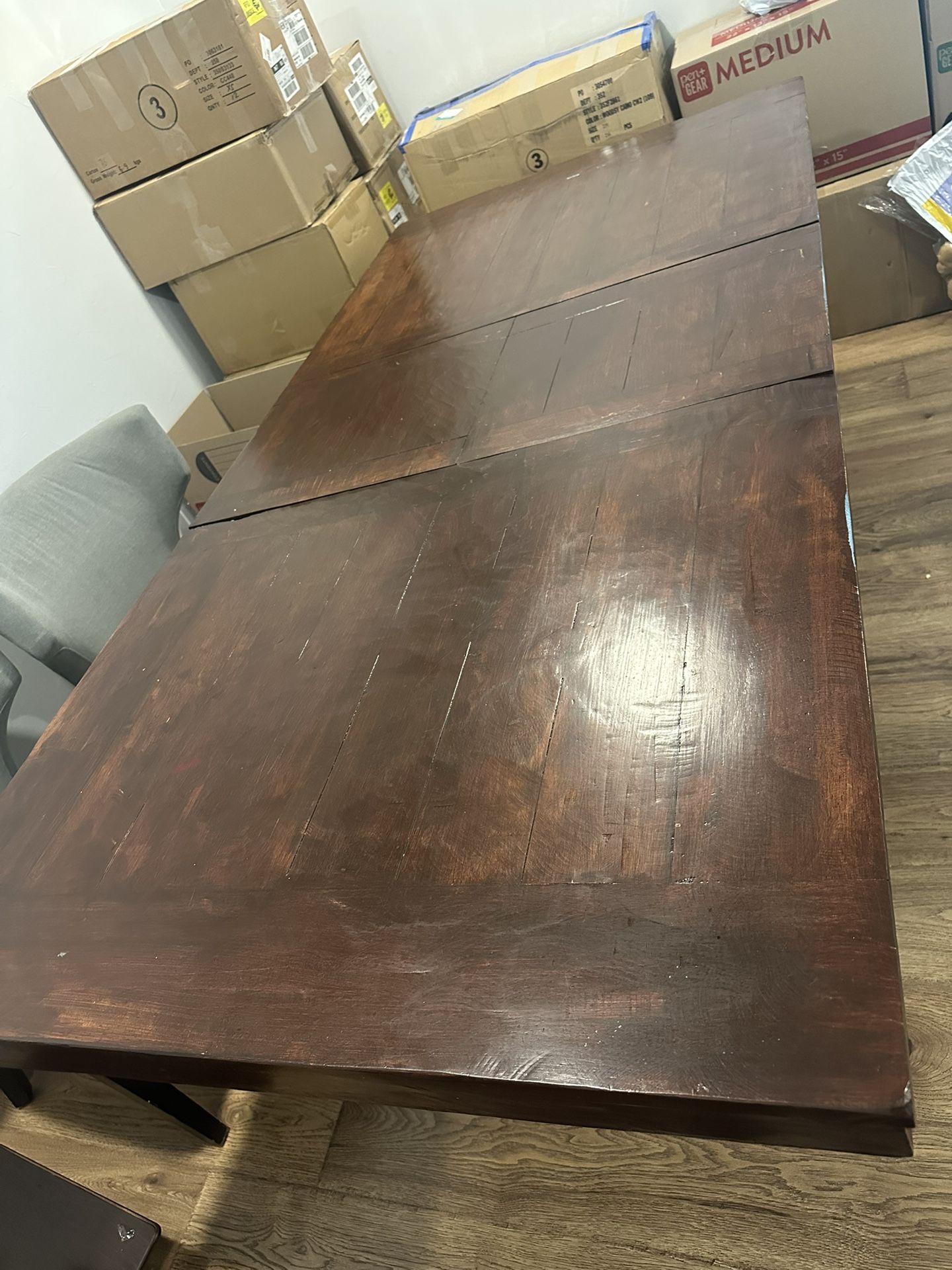 Dinner table with bench 
