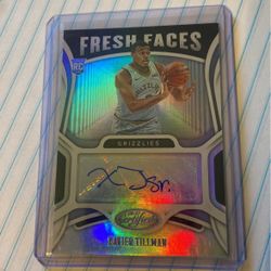 2021 Panini Fresh Faces Xavier Tillman Rookie Auto