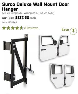 Jeep Door Wall Mounts