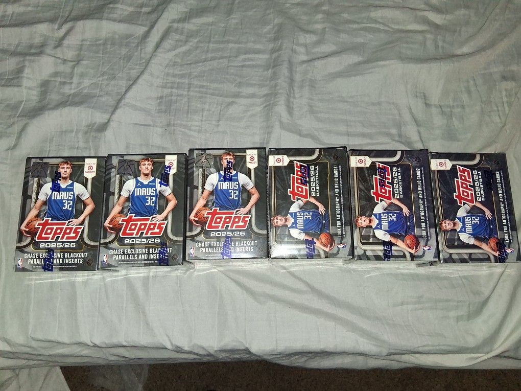 6 Chase Exclusive Blackout Parallels And Inserts.