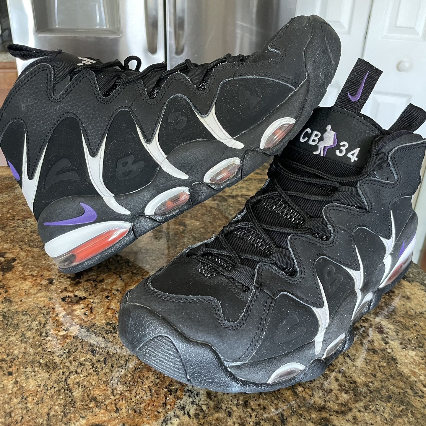 MENS NIKE AIR MAX CB34 SUNS CHARLES BARKLEY 2015 SHOES SIZE 9.5 
