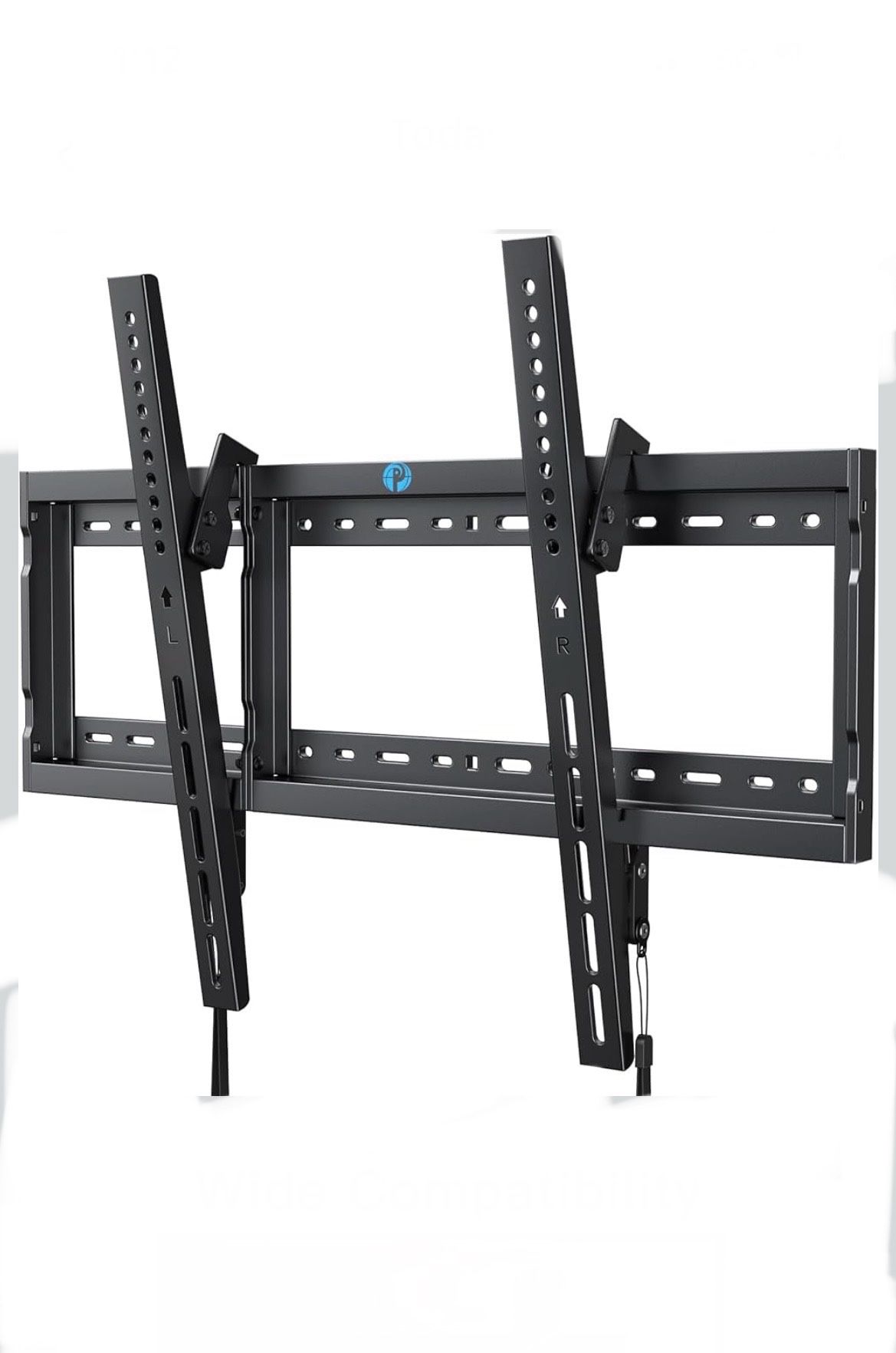 Pipishell Tilt TV Wall Mount Bracket Low Profile for Most 37-85 Inch LED LCD OLED Plasma Flat Curved TVs, Large Tilting Mount Fits 16"-24" Wood Studs