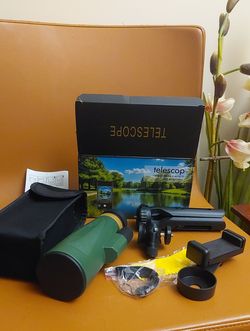 ​Brand New HD Monocular Telescope with Smartphone Holder & Tripod
