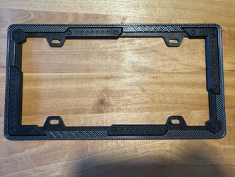 Custom Accessories Forged Carbon Fiber License Plate Frame