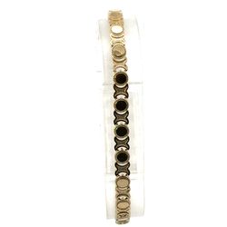 Woman’s Ladies 10k Yellow Gold 7” Inch Hugs And Kisses X’s & O’s Bracelet GP3124466