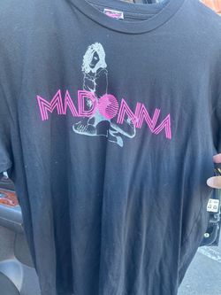 Madonna Graphic Band Tee Black T-Shirt