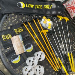 Low Tide Golf – 2 Complete Sets Combined – New, Never Used – Adult & Little Putters