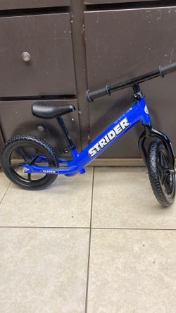 Strider 12 Toddler Push Bike Blue