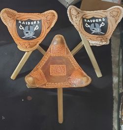 Banquitos, Stools, Banco De Madera, Raiders