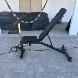 SFE Fitness Workout Bench With Arm Attachment