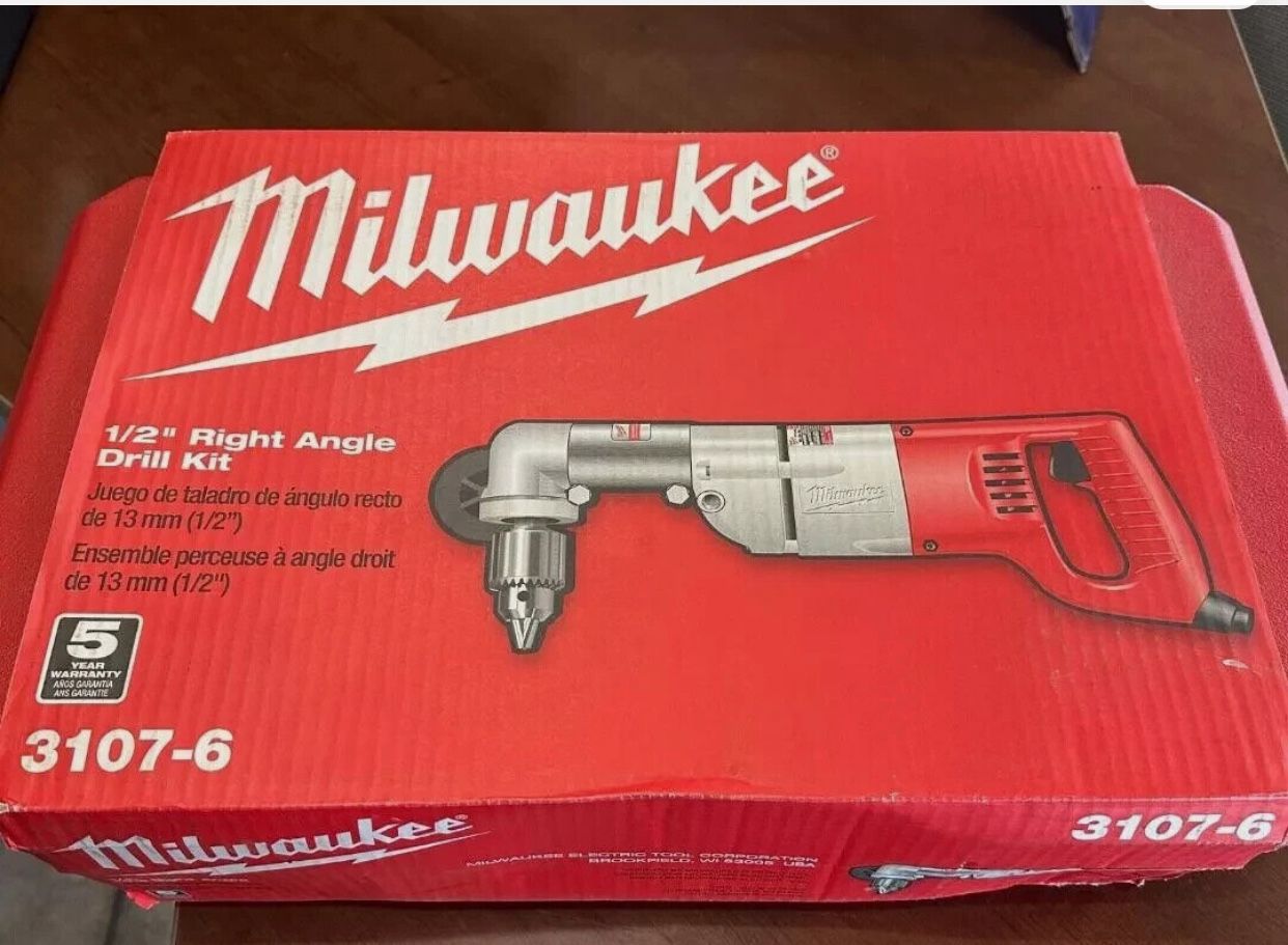 Milwaukee New 1/2” Right Angle Dril wfdjnjc.com