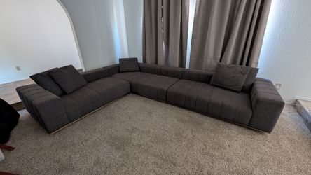 Large deep modern sectional couch