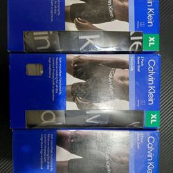 Calvin Klein 3-pack X3 Men's Micro Rib Boxer Brief XL WAIST , New Old Stock